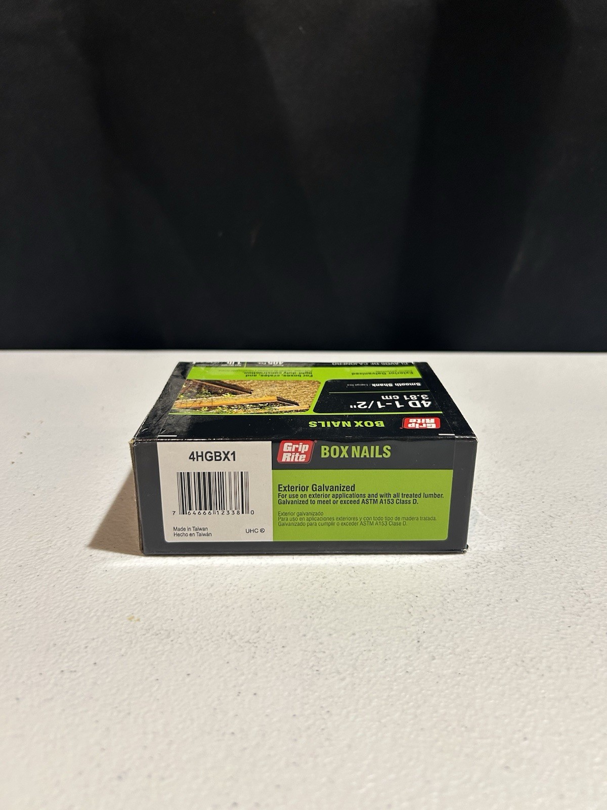Grip-Rite Box Nails 4D 1-1/2” Exterior Galvanized Smooth Shank 1 Lb 405 Pcs gallery