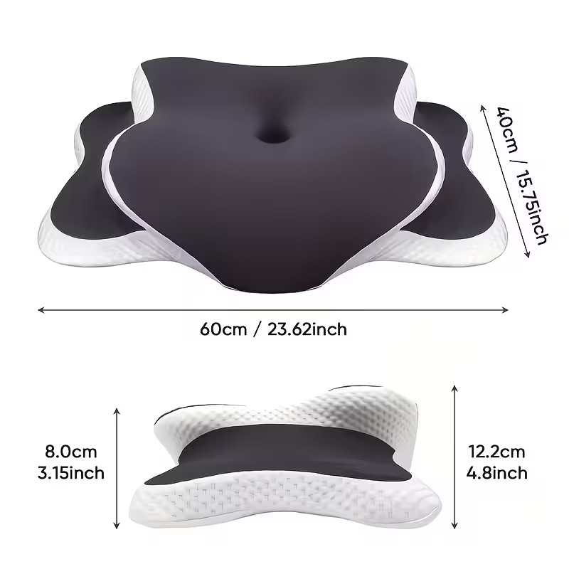 Ergonomic Cervical Neck Support Pillow Butterfly Memory Foam Back Side Sleeper gallery