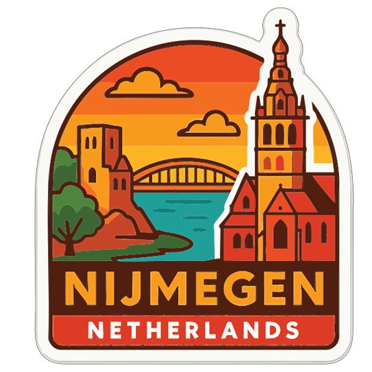 Nijmegen Netherlands Sticker Decal Vinyl Die-Cut City Skyline Landmark Design gallery