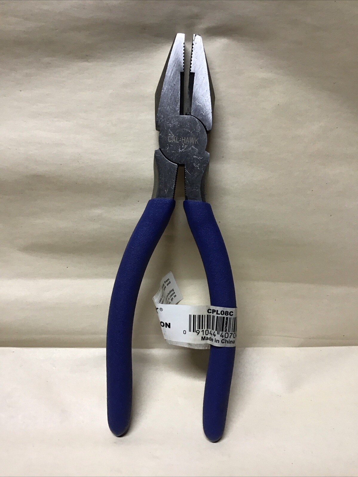 Cal-Hawk 8" Combination Pliers Drop Forged Steel Cushion Grip gallery
