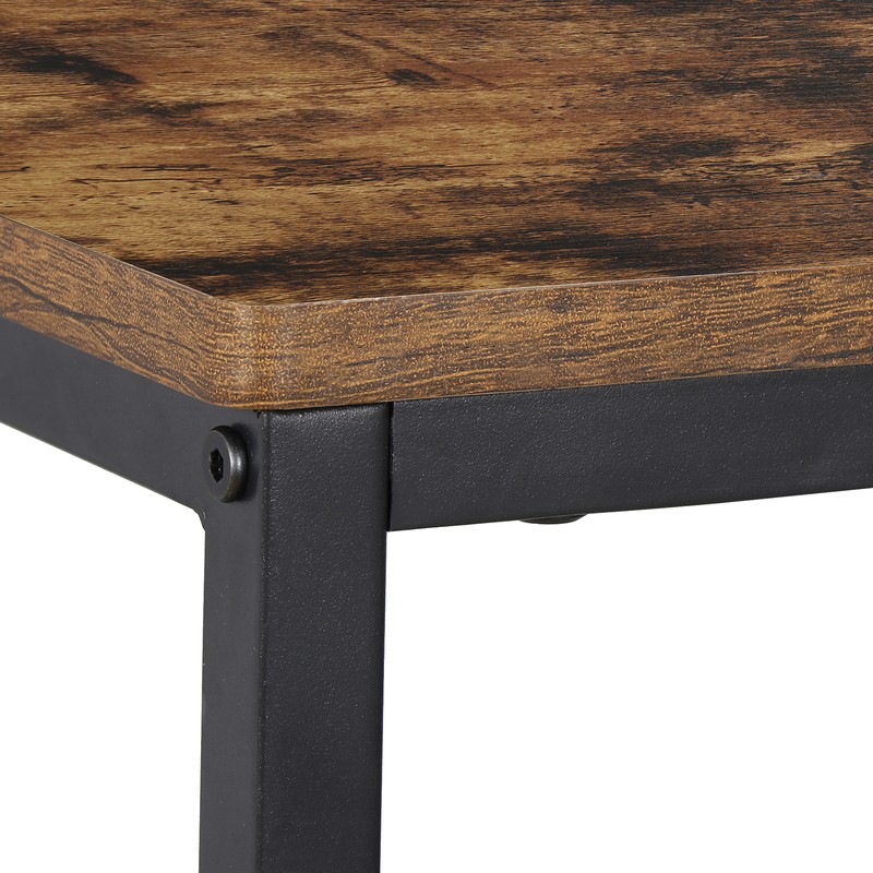 C Shaped End Table Small Side Couch Sofa Table with Metal Frame for Living Room gallery