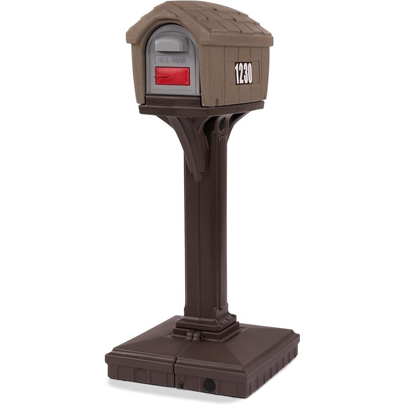Mailbox Post Heavy Duty Rear Access Easy Assembly W/ Address Numbers US gallery