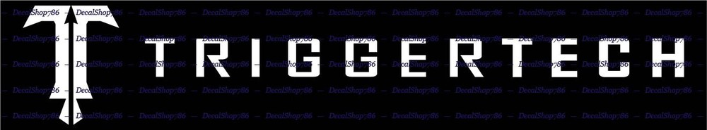 Trigger Tech Firearms Accessories - Car/SUV Vinyl Die-Cut Peel N' Stick Decals