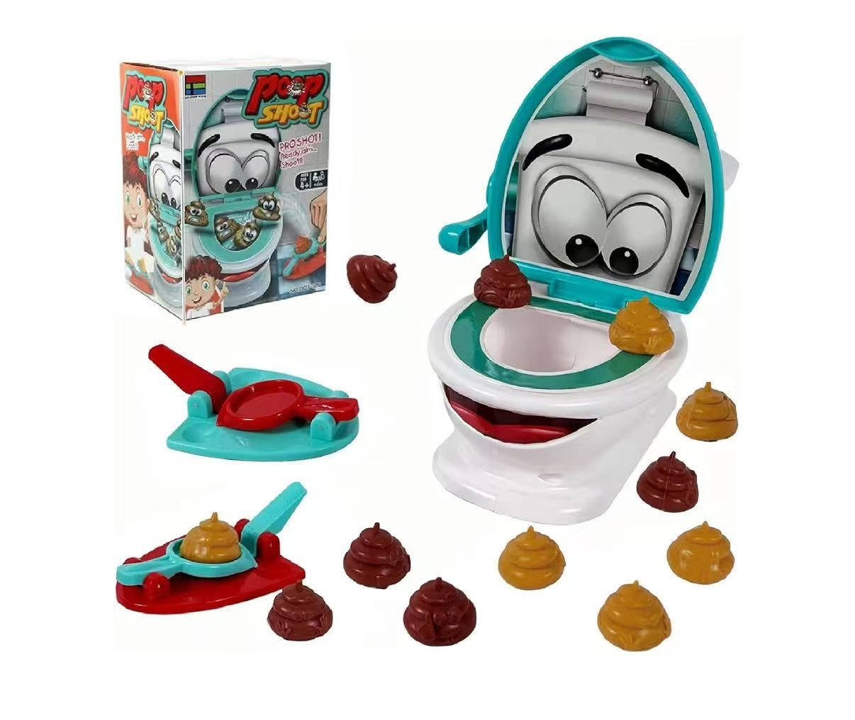 Poop Shoot Game for Family Interactive Toilet Toy for 2-6 Players Funny Gags gallery