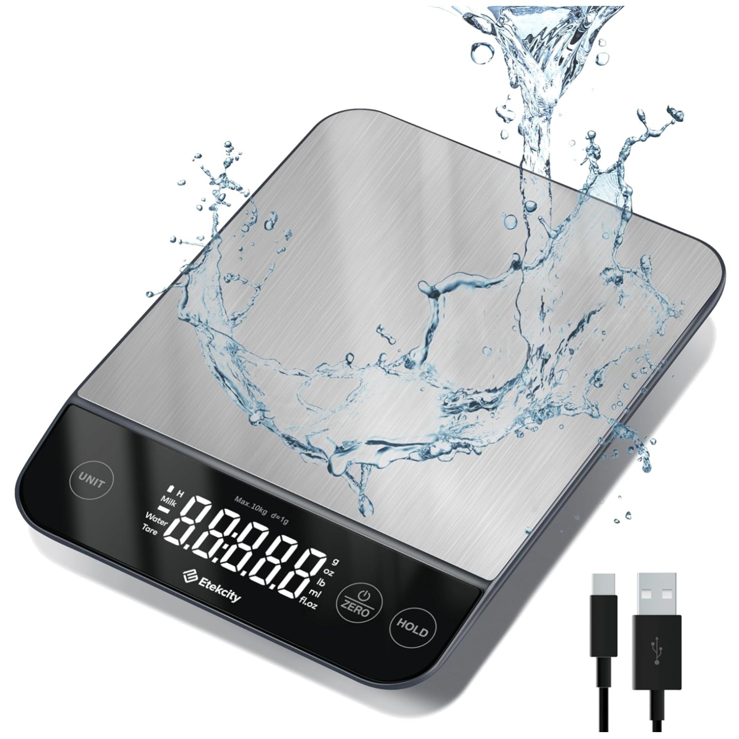 22lb Digital Kitchen Food Scale, 0.05oz Precision, 5 Units gallery