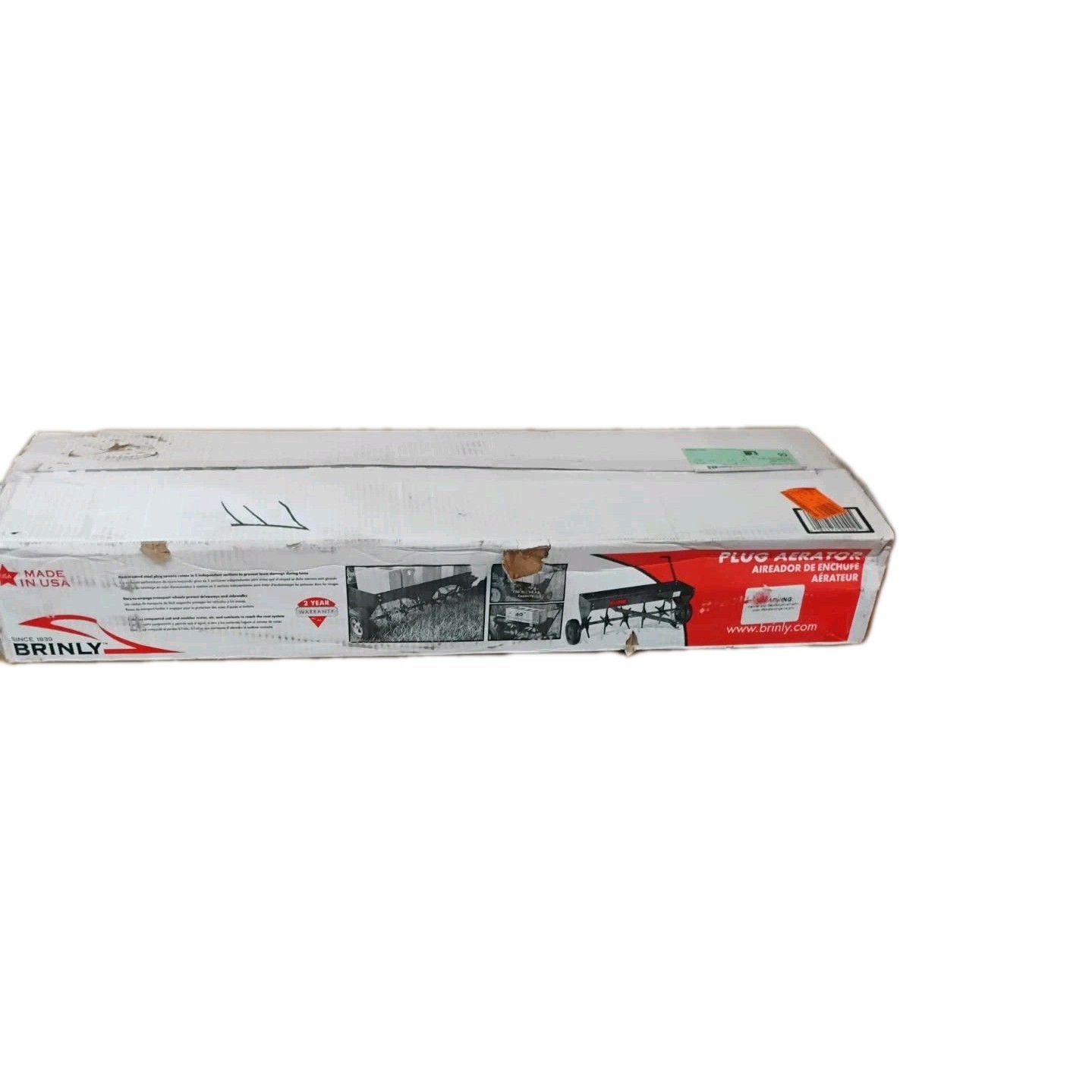40-Inch Tow Behind Plug Aerator with Universal Hitch New Open Box gallery