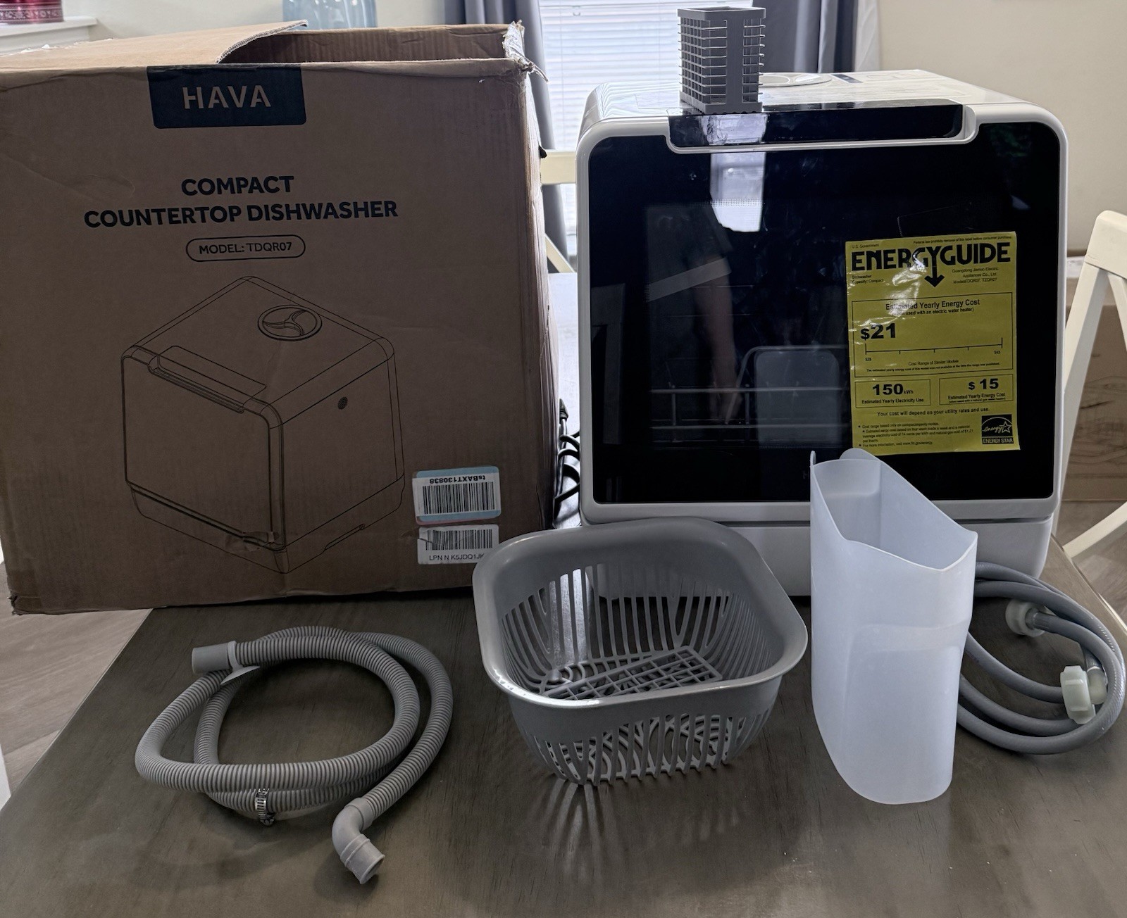 HAVA 8 Wash Programs Portable Dishwasher 5L Water Tank Child Lock Delayed Start gallery
