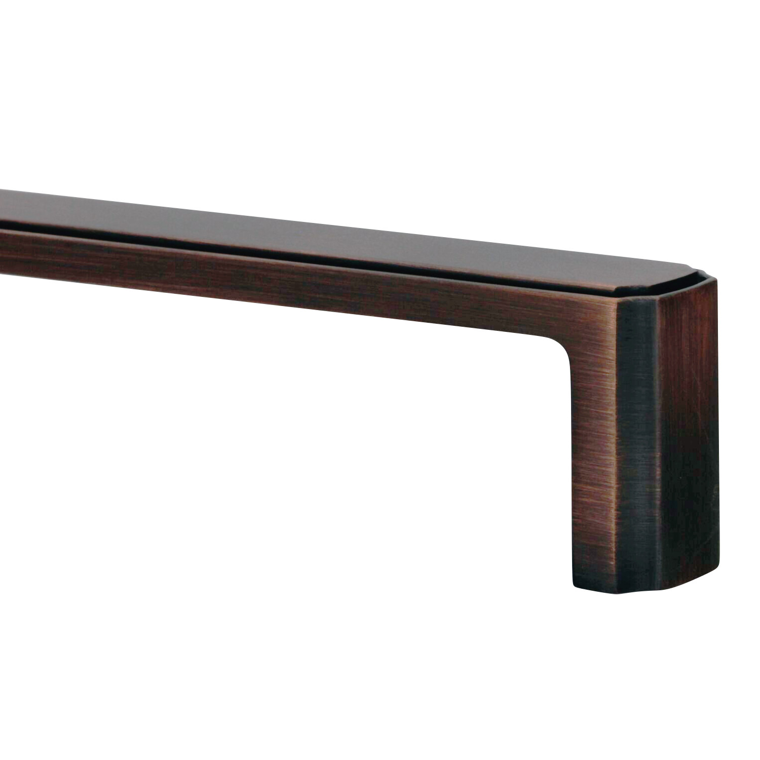 Transitional 5-1/32" Brushed Oil-Rubbed Bronze Cabinet Handle Pull P077128BORB gallery