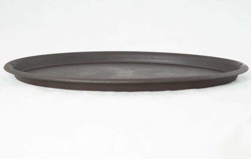 Oval Plastic Brown Humidity/Drip Tray for Bonsai Tree & House Indoor Plant - ...