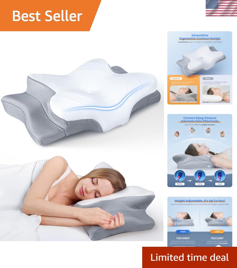 Revolutionary Adjustable Cervical Pillow - Experience Blissful Sleep & Relief gallery