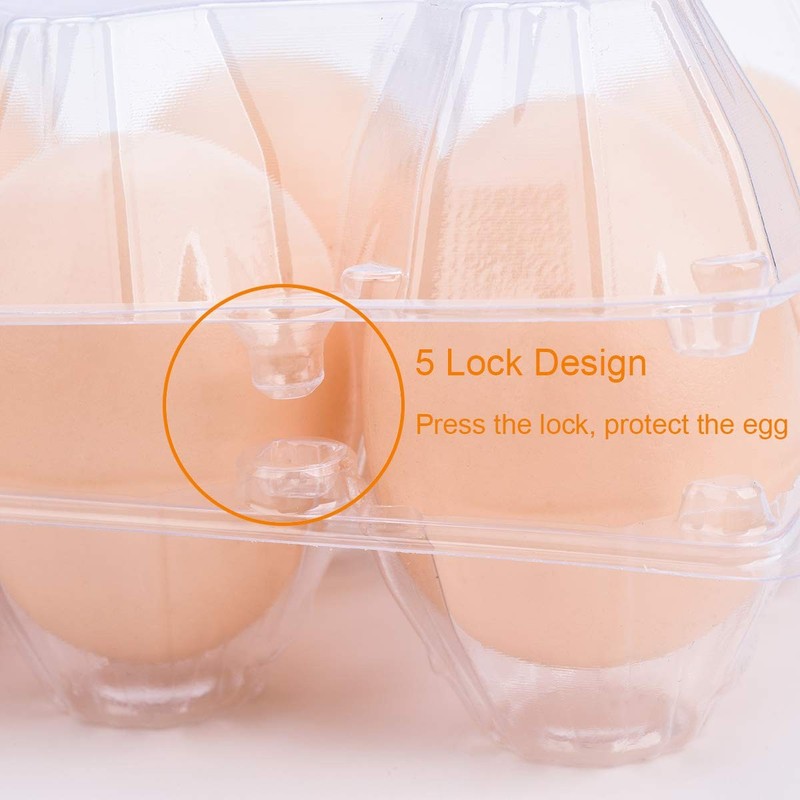Egg Cartons 60 Packs Clear Plastic Blank Egg Cartons With Free Labels Holds Up T gallery