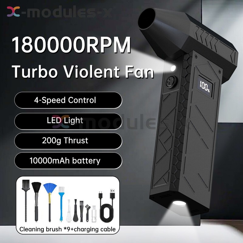 Electric Air Duster Mini Blower 180,000 RPM Portable Fan for PC, Toys and Car gallery