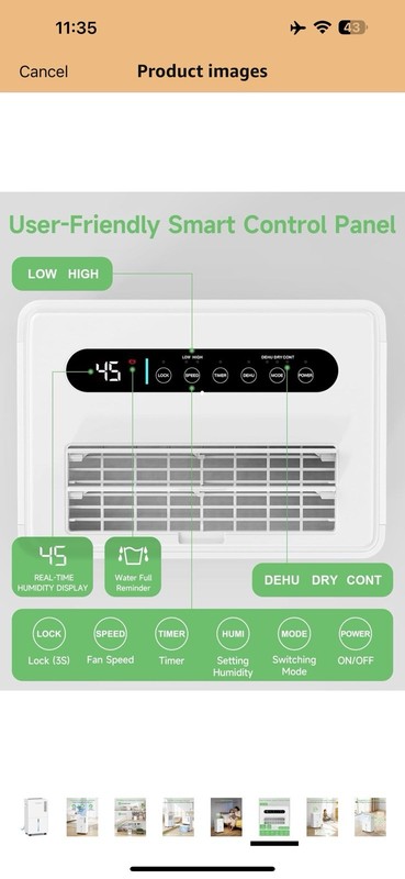 1500 Sq.ft Dehumidifier for Basement, Trazico 21 Pint Dehumidifiers for Home Lar gallery