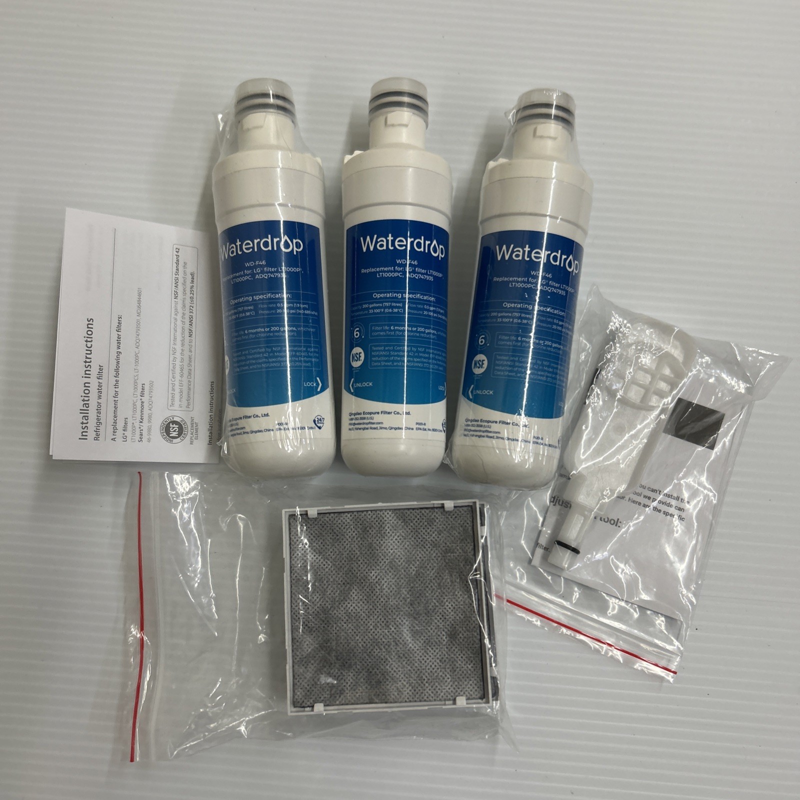3pk WATERDROP FILTERS WD-F46 With Filters gallery