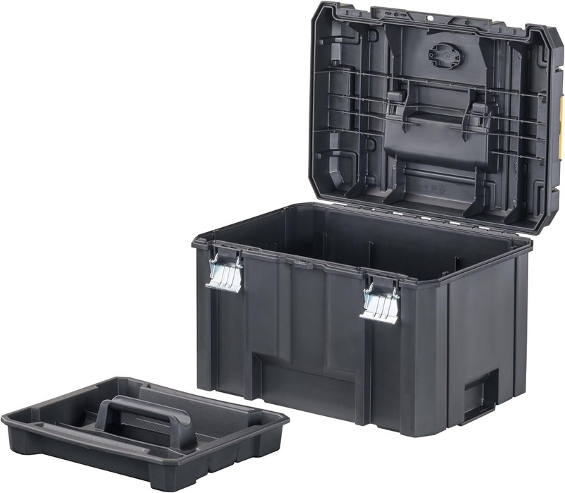 TSTAK Tool Box, Extra Large Design, Removable Tray for Easy Access to Tools, Wat gallery