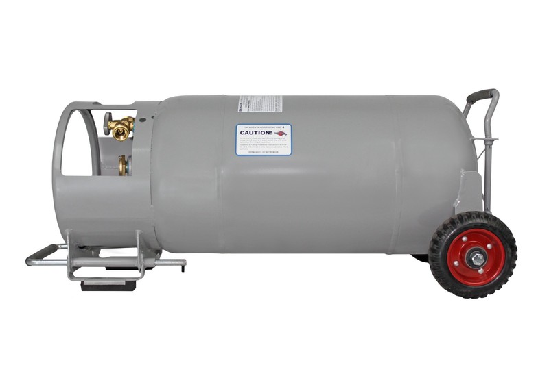 40 LB Horizontal and Vertical HOG Propane Cylinder with Wheels gallery