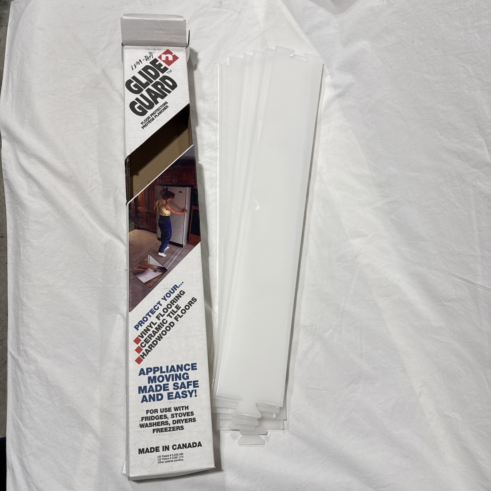 Glide n Guard Floor Protectors For Appliance Refrigerator 93001 Made In Canada gallery