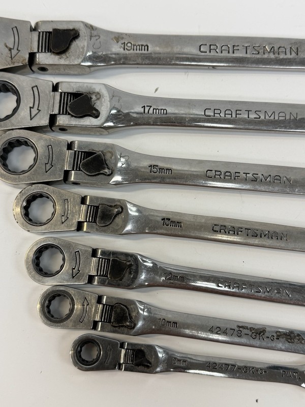 Craftsman USA 7pc SAE Locking Flex Ratcheting Wrench Set -GK-g 42483 42482 42481 gallery