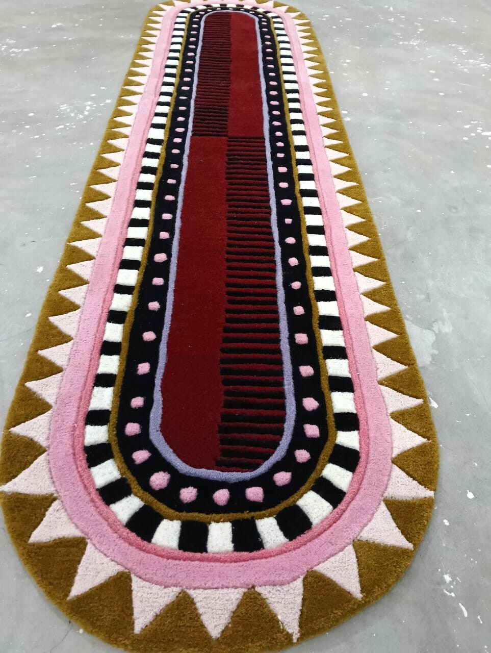 Runner Size Hand Tufted Rug Traditional Design Handmade Rug Pure 100%Nz Wool Rug gallery