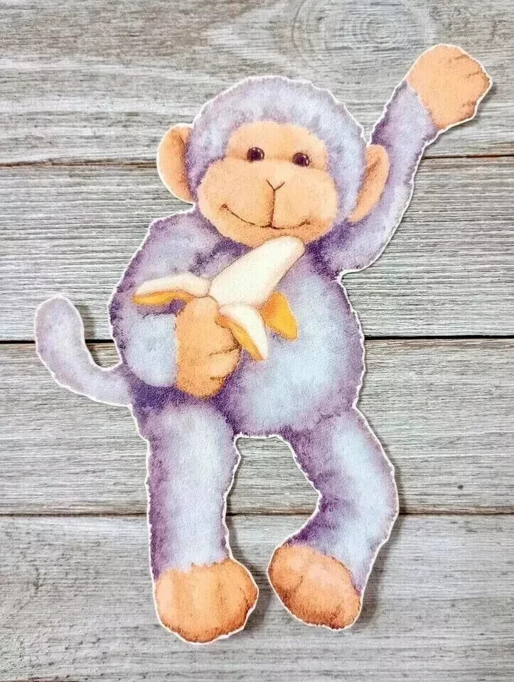 monkey jungle wall safe sticker zoo animal 7 inch 1pc gallery