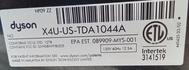 Dyson Purifier Cool Formaldehyde HP09 Purifying Fan White/Gold HEPA Purifier gallery