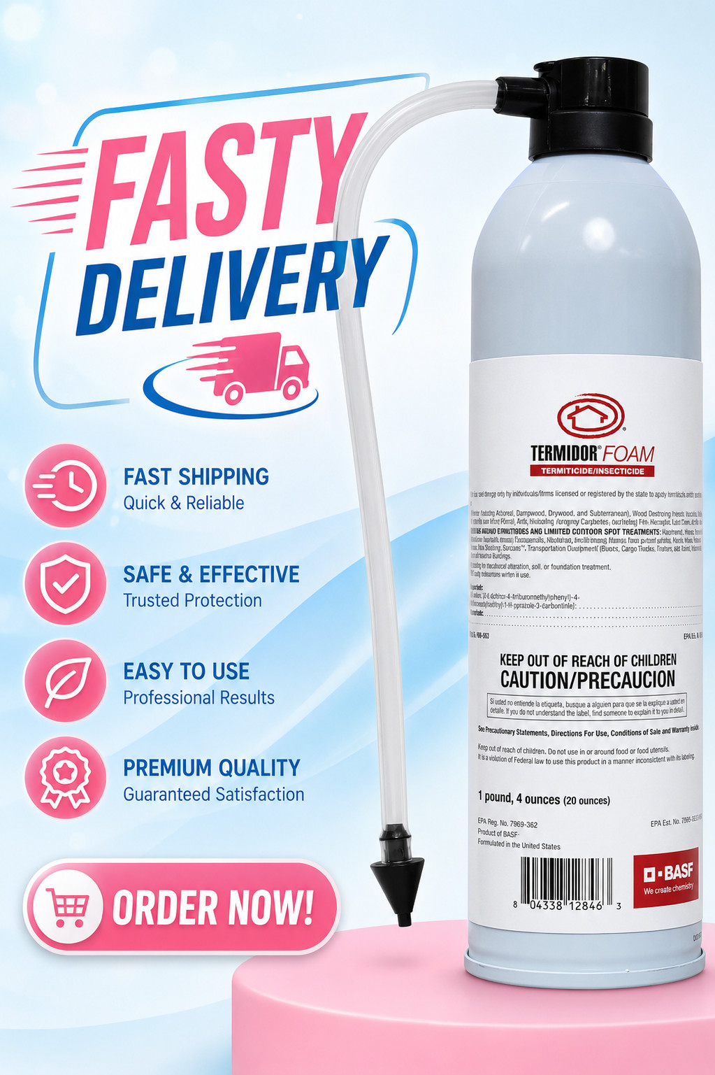 BASF Termidor Foam 20 oz - Termiticide Insecticide for Termites & Ants gallery