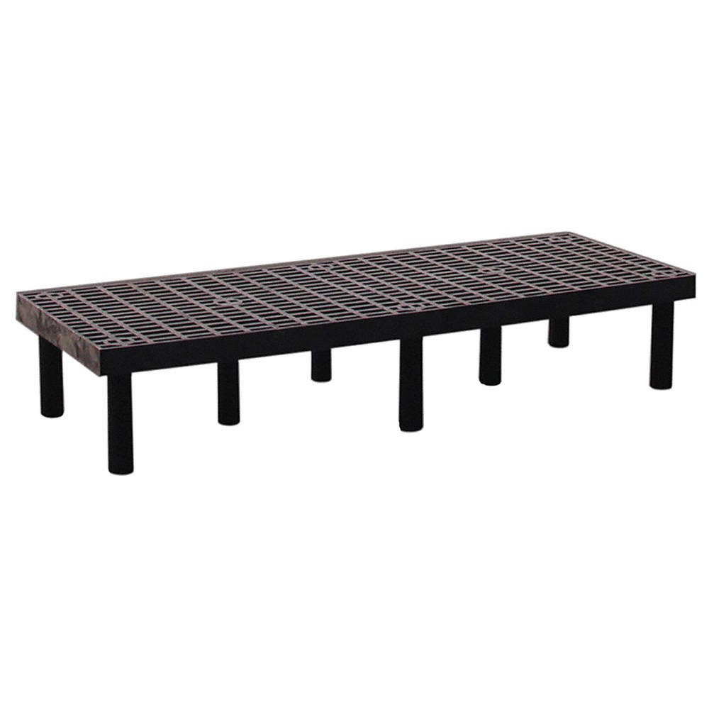 STRUCTURAL PLASTICS D6624 Dunnage Rack,1000 lb.,HDPE,66 W x 24 D 4UW56
