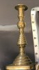 Brass Candlesticks Heavy 7 Inches Tall 4 Inch Square Felt Covered Base gallery
