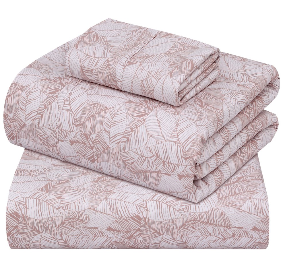 100% Cotton Sheets - Cooling & Crisp Twin XL Size Percale Sheets Sets, 16" De...
