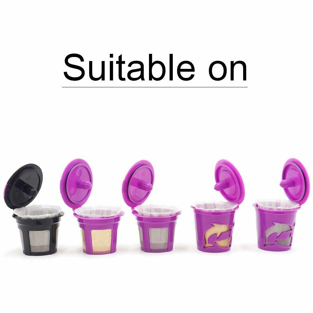 6x Resuable K-Cups &100pcs Paper Filter k-Cups Replacement For Keuring 1.0&2.0 gallery