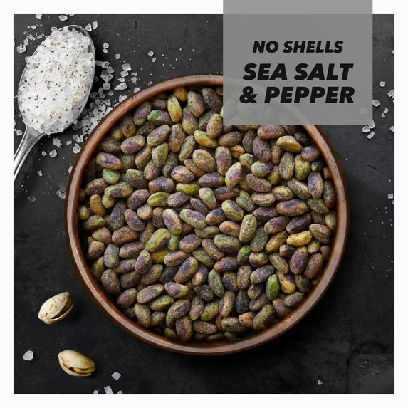 Wonderful Pistachios No Shells Sea Salt & Pepper Nuts, 11oz Bag (Pack of 2) gallery
