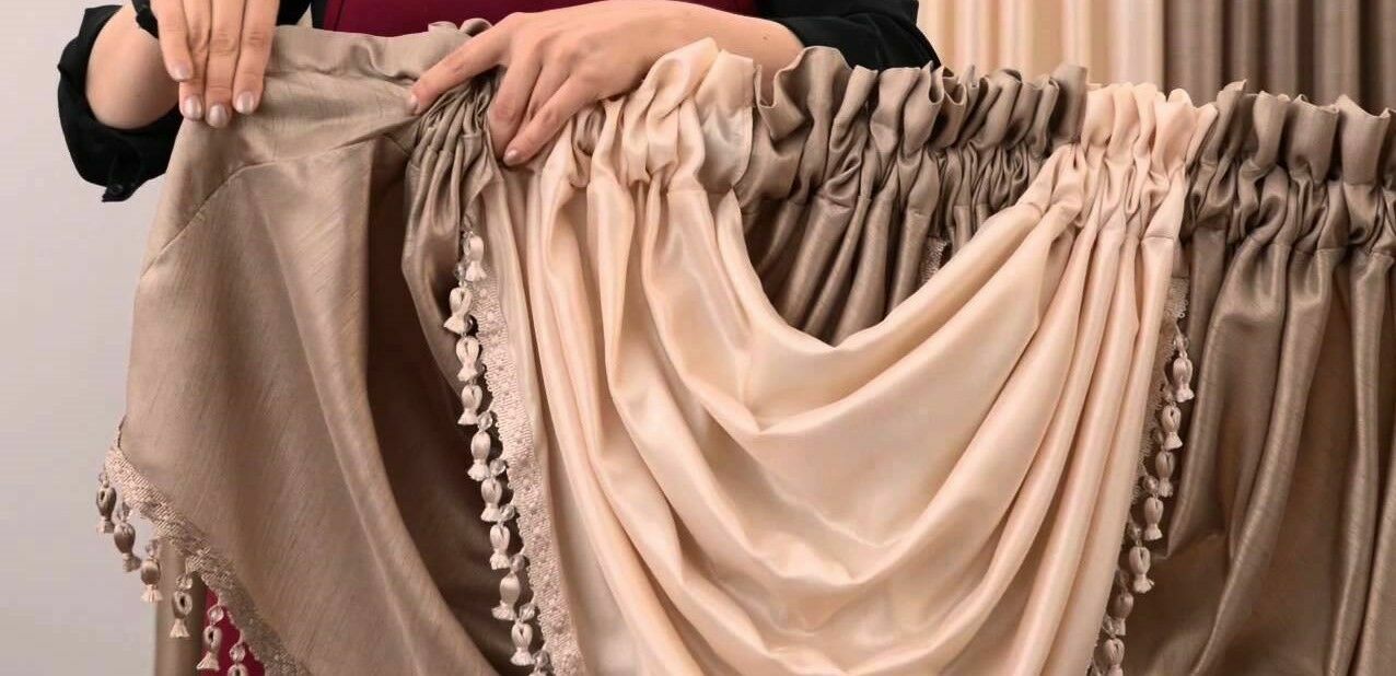 9PC SET SILK LINEN ROOM PANEL WITH VALANCE WINDOW CURTAIN DRAPE TREATMENT 84"L gallery