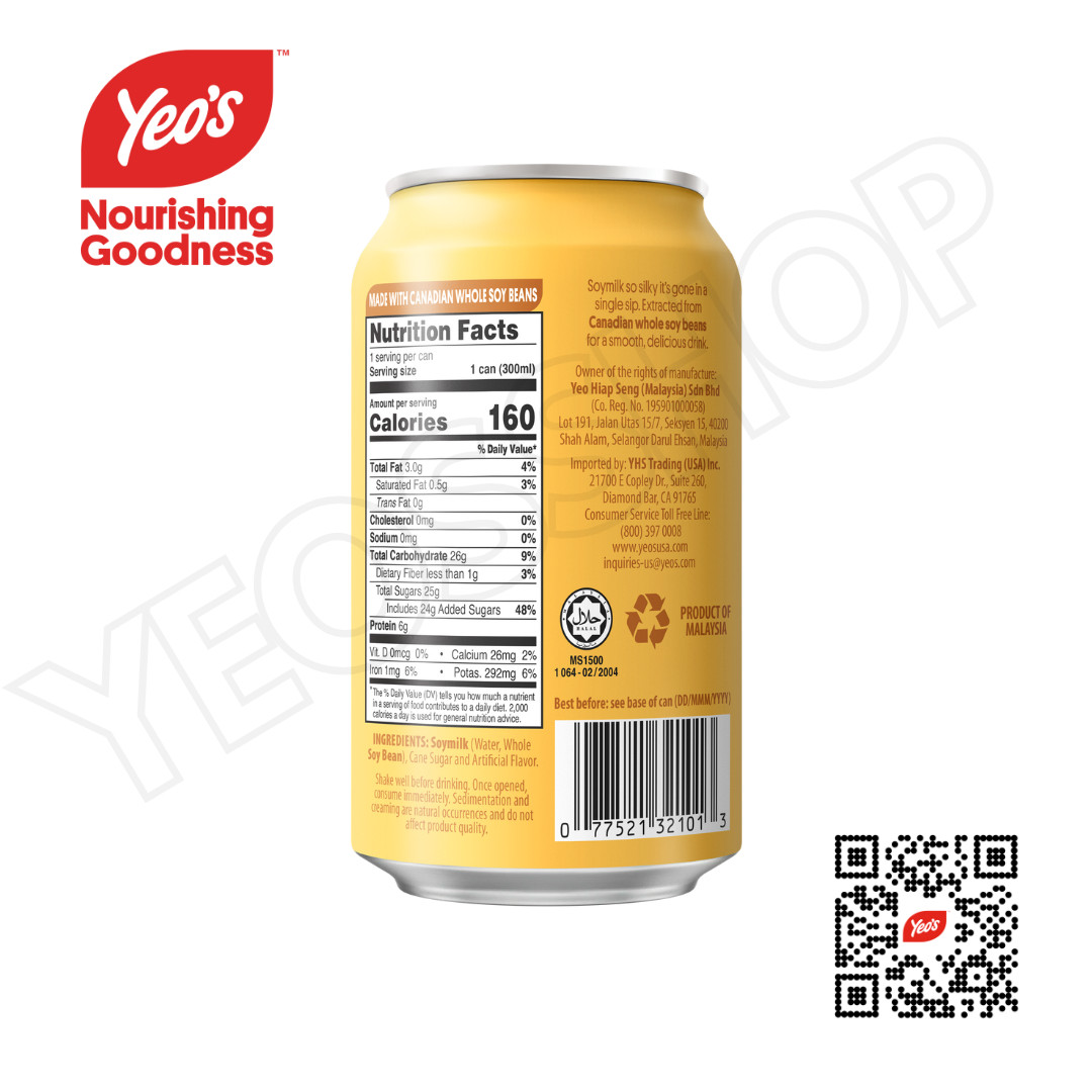*NEW* Yeo’s Soy Milk – A Timeless Favorite for Generations, 300ml (24 Cans) gallery