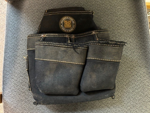 Used Rack-A-Tiers Tool Pouch Black Nylon Pre-Owned Carrier Belt Bag gallery