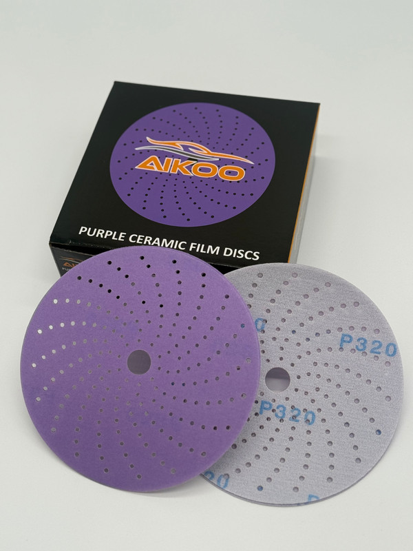 AIKOO 6" Hook & Loop Ceramic Multi-hole Sanding Discs Orbital DA Sanders Paper gallery