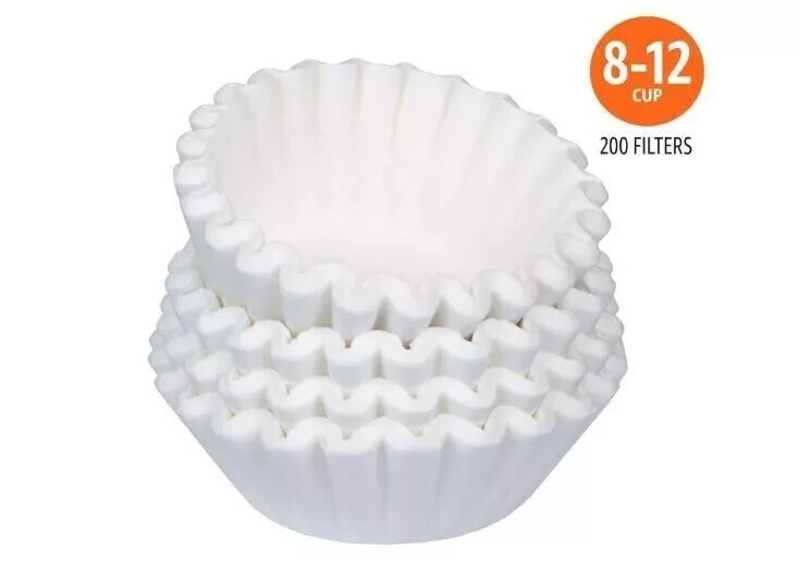 *Coffee Filters 8-12 Cup, 200 Count, Basket Coffee Filter, Paper Filters White.* gallery