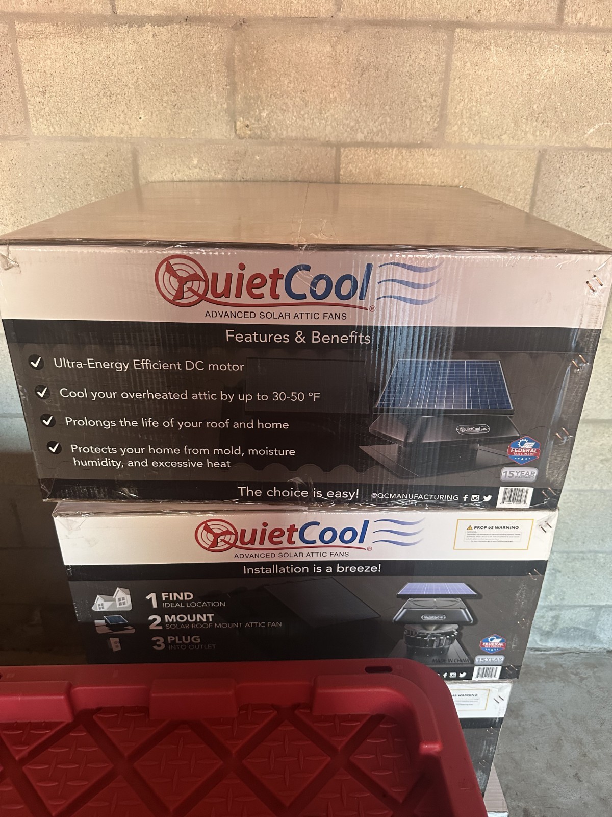 40-Watt Hybrid Solar/Electric Powered Roof Mount Attic Fan Included Inverter NEW gallery