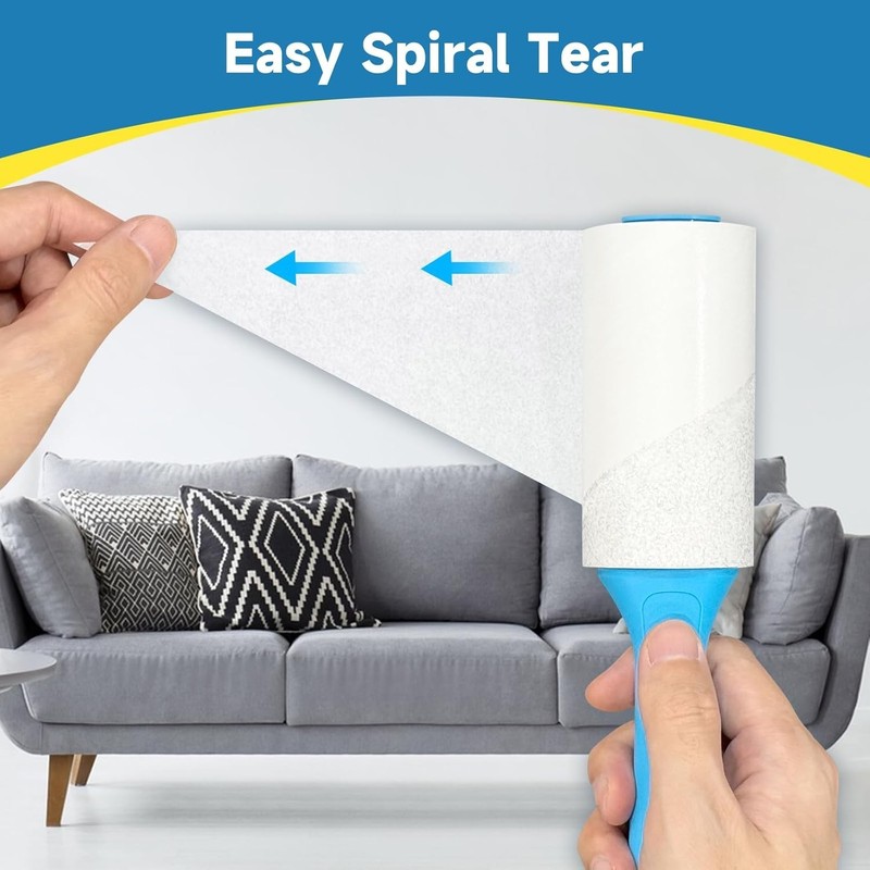 Multi-Purpose Lint Roller Pack - 600 Sheets with Ergonomic Handles for Easy Use gallery