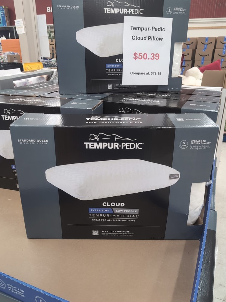 Tempur-Pedic Adapt Cloud Cooling Pillow Low Profile Standard 24x16x5" BRAND NEW