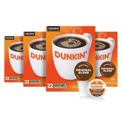 Dunkin’s Donut Original Blend Medium Roast K Cup Coffee Pods 88 Count