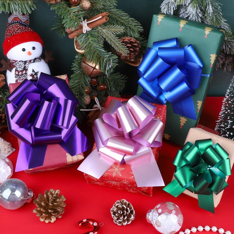 Pink Ribbon Gift Wrapping Large Pull Bows Assortment Fits 5 And 6 Inch 40 PCS gallery