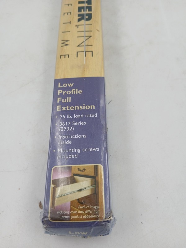 Centerline Lifetime Low Profile Full Extension Drawer Slide 22in 3612 75 lb gallery