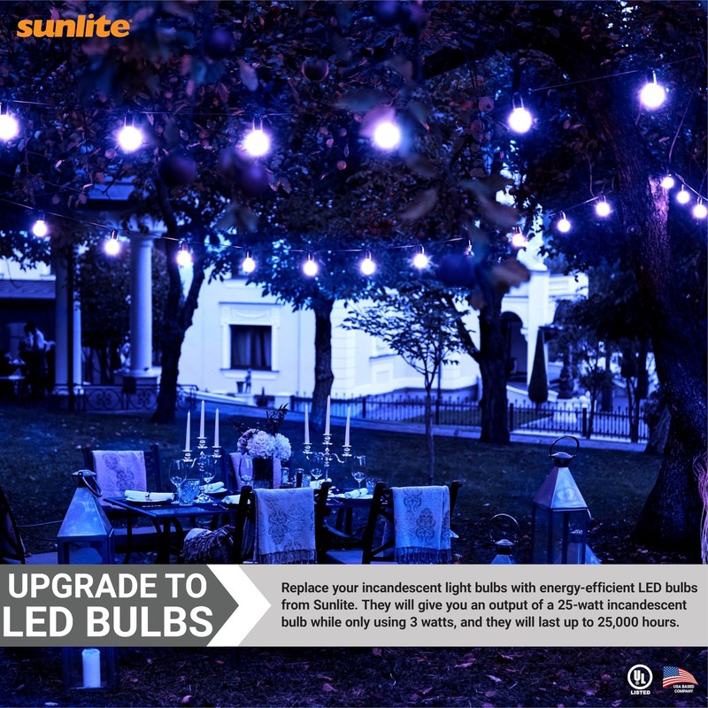 Sunlite 40450 LED A19 Colored Light Bulb, 3 Watts (25w Equivalent), E26 Mediu... gallery