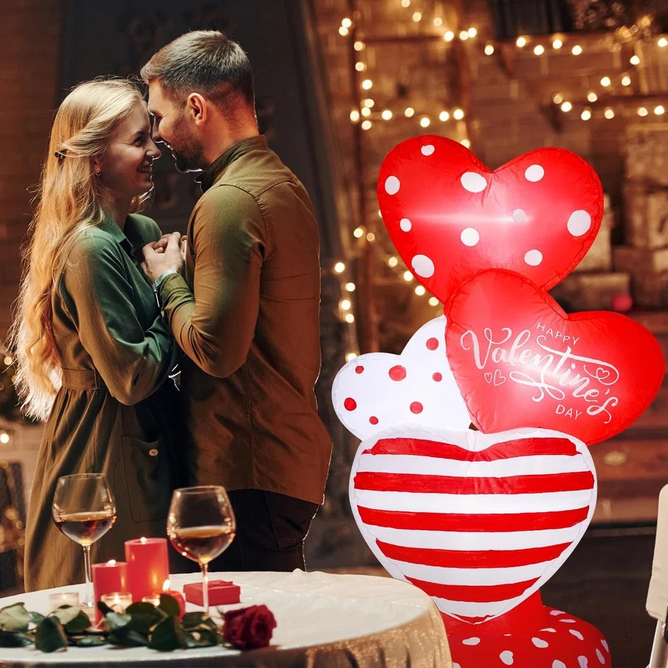 4.3 ft Valentines Day Inflatable with Love Heart as pictures shown gallery