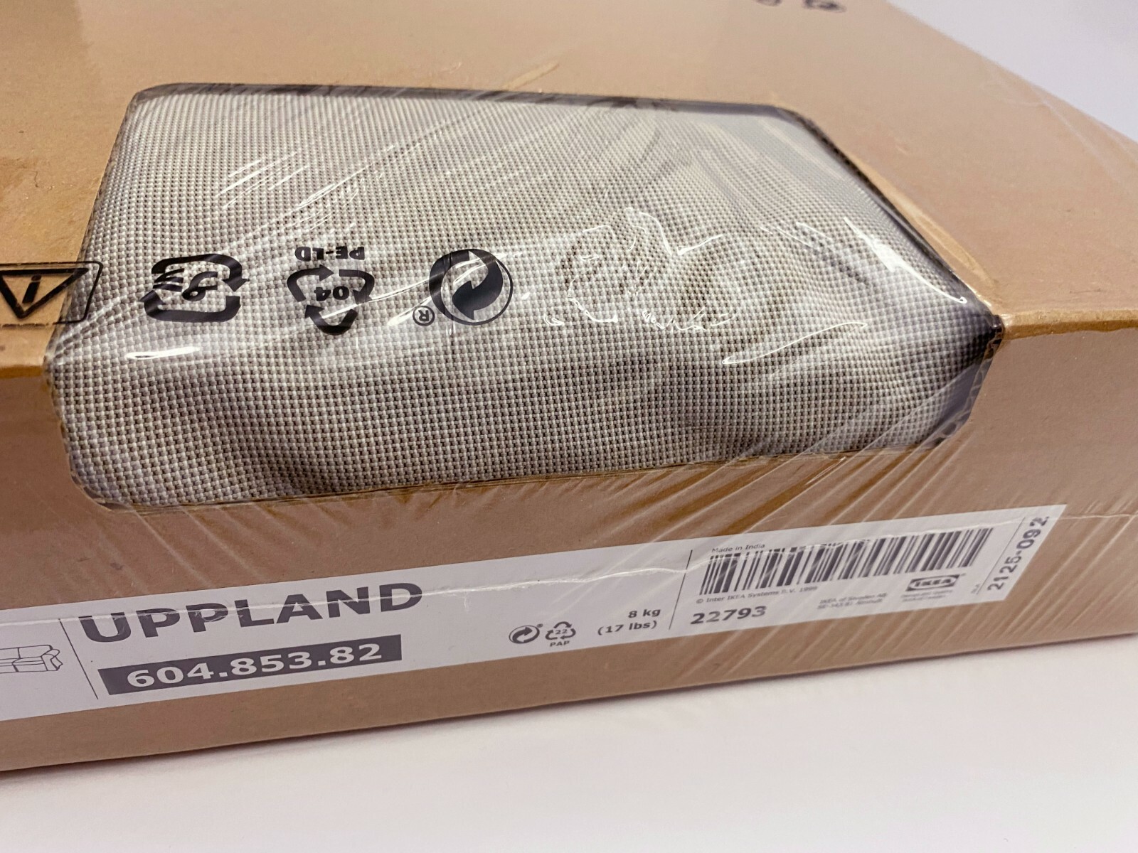 Ikea UPPLAND (4-Seat) Corner Sectional Sofa COVER Totebo Light Beige NEW Sealed gallery