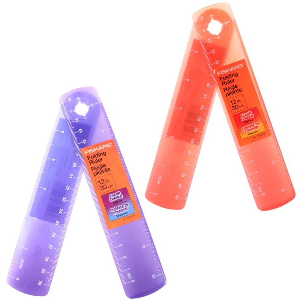 Fiskars Color Changing Folding Ruler 12"/30cm