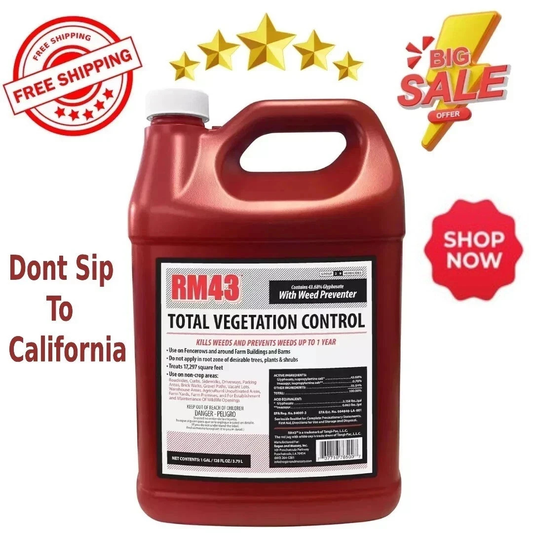 RM43 Total Veg Control Glyph Imazapyr Root Weed Preventer and Grass killer 1 GAL gallery