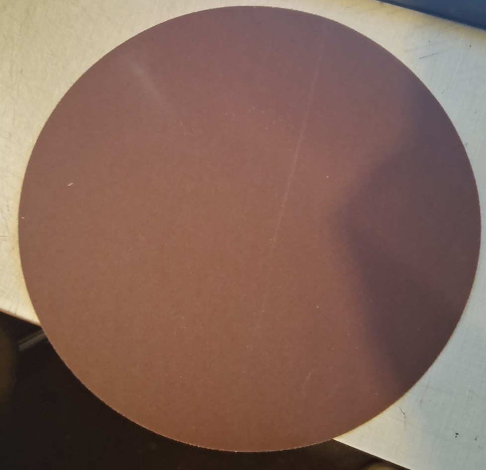 12 INCH SANDING DISC, 150 GRIT, 5 PACK, PEEL & STICK gallery