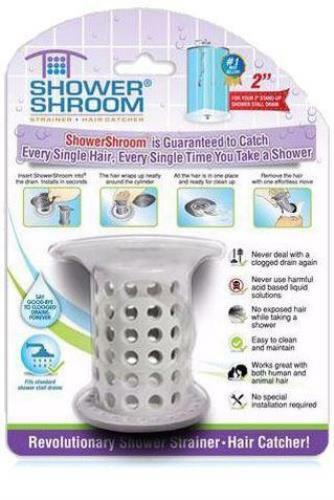 ShowerShroom® (Gray) 2" Revolutionary Hair Catcher for Shower Drain by TubShroom gallery