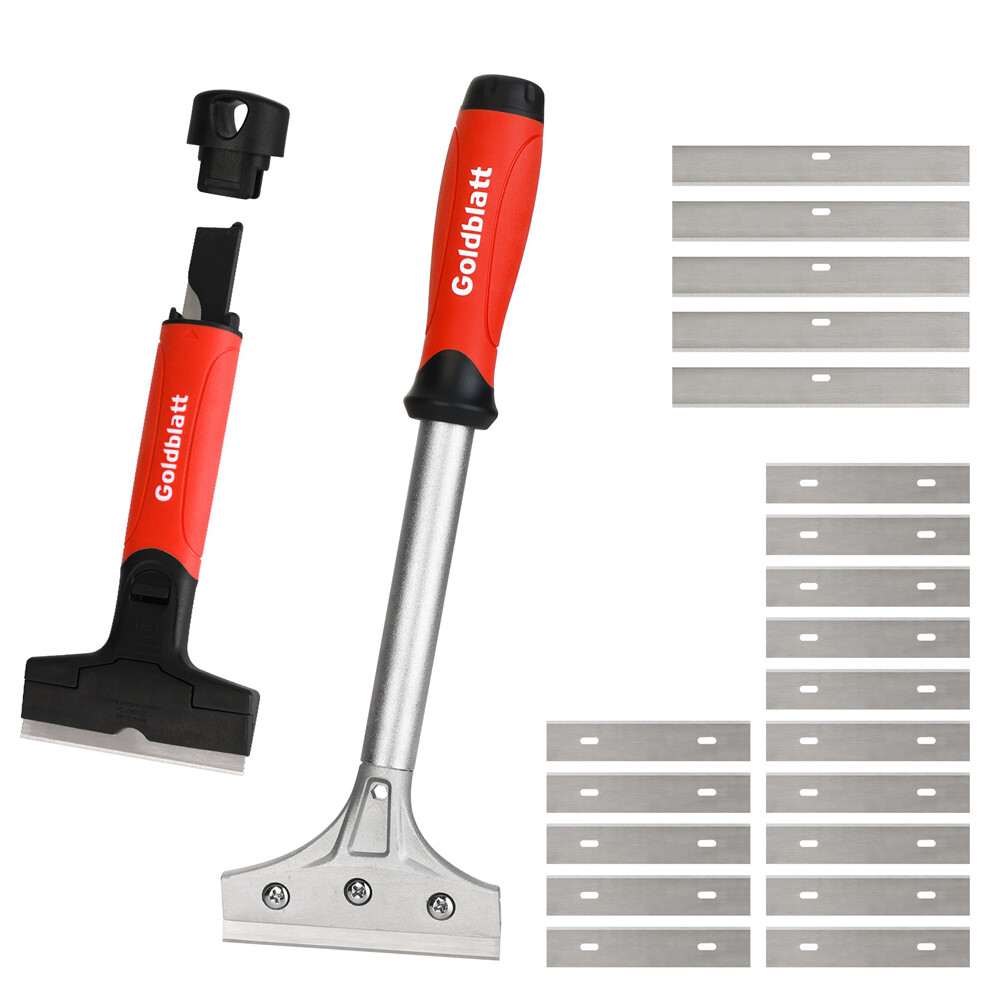 Goldblatt 2PC Razor Blade Scraper Heavy Duty 20PCS 4in Blades Floor Scraper Tool gallery